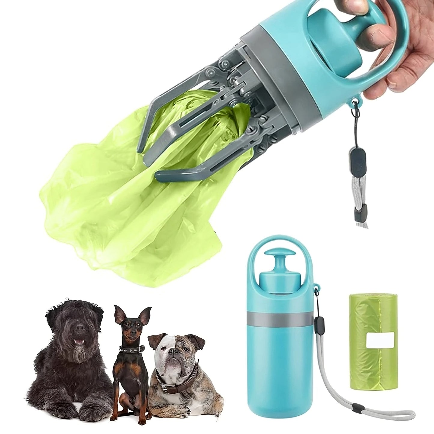 Hands-Free Portable Pet Waste Scooper