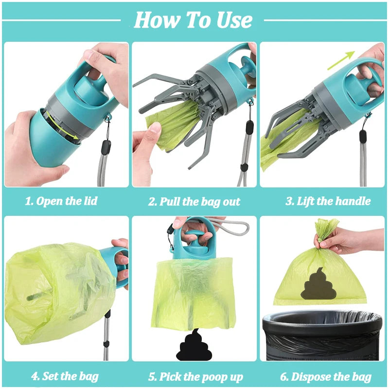 Hands-Free Portable Pet Waste Scooper