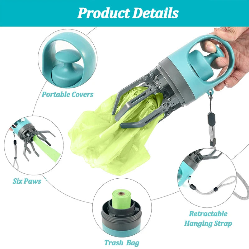 Hands-Free Portable Pet Waste Scooper