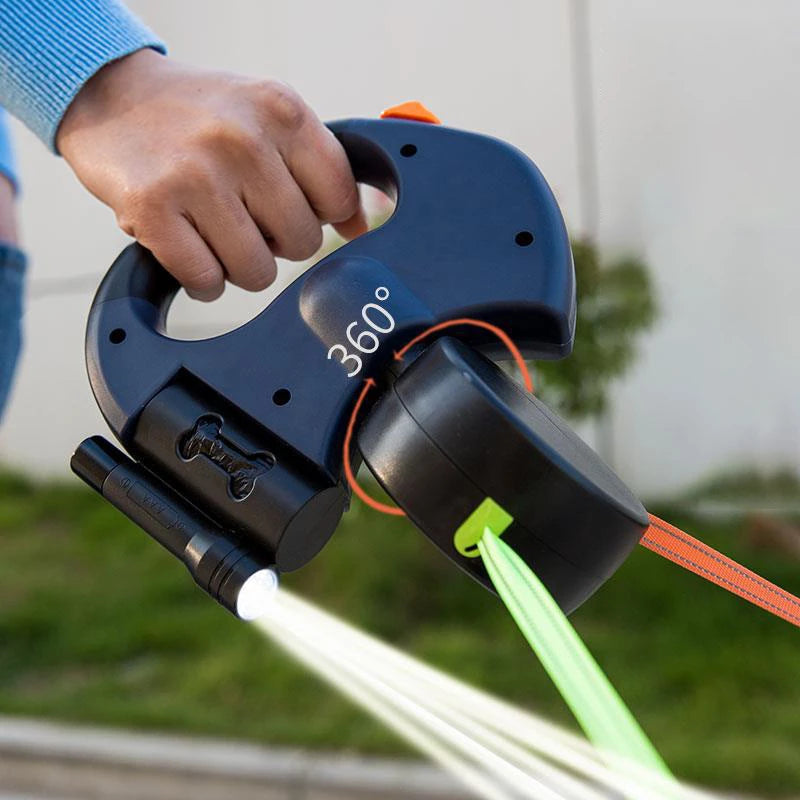 Smart Retractable Pet Leash with LED Light